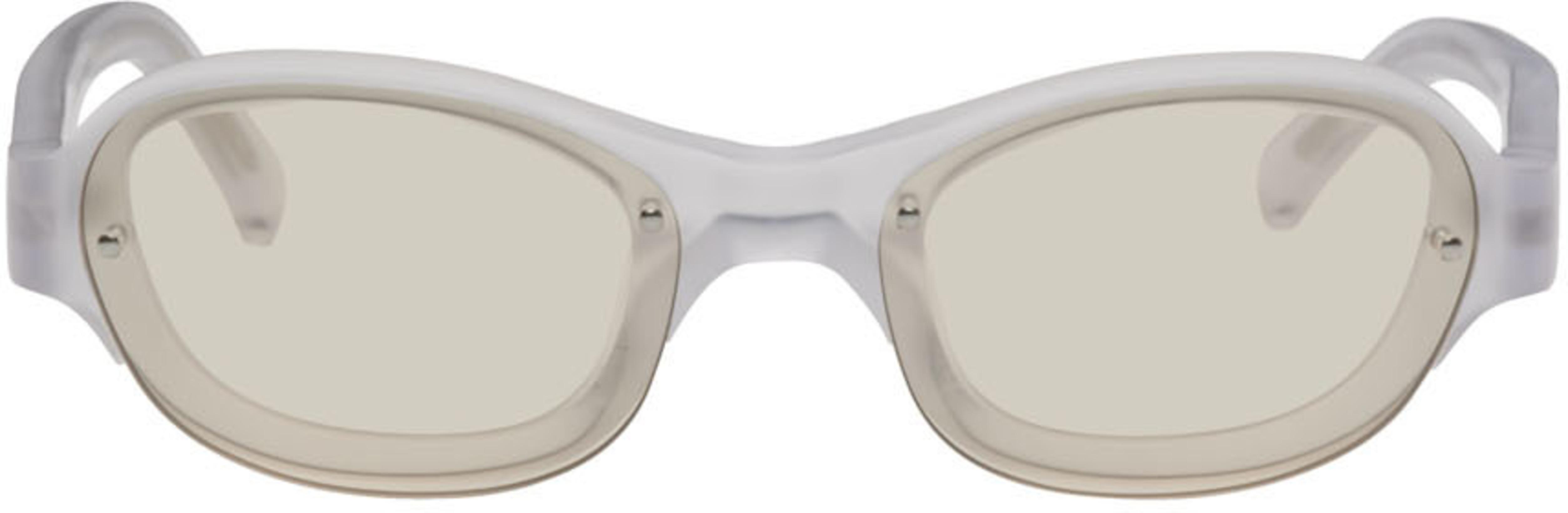 SSENSE Exclusive Gray & Beige Skye Sunglasses by A BETTER FEELING