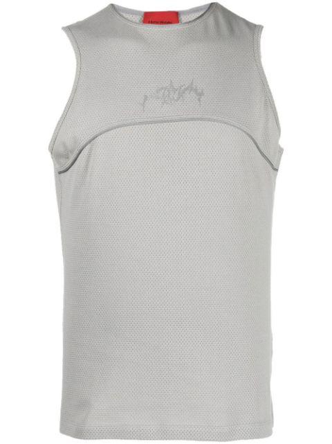 Reflective sleeveless vest top by A BETTER MISTAKE
