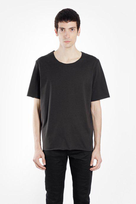 Black Cotton T-Shirt by A DICIANNOVEVENTITRE