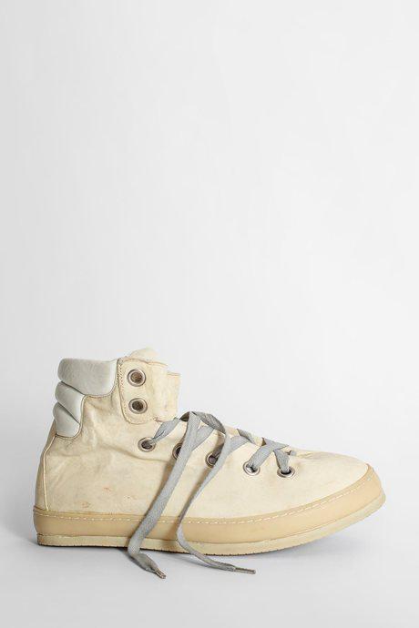 Dirty White Cavallo Oil High-Top Sneakers by A DICIANNOVEVENTITRE