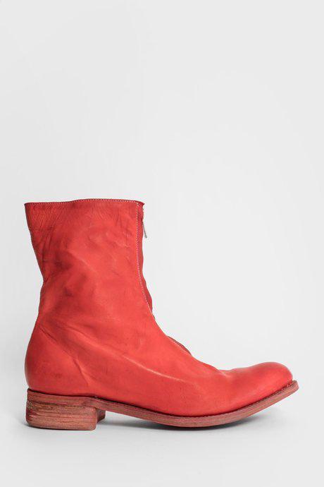 Red Front Zip Boots by A DICIANNOVEVENTITRE