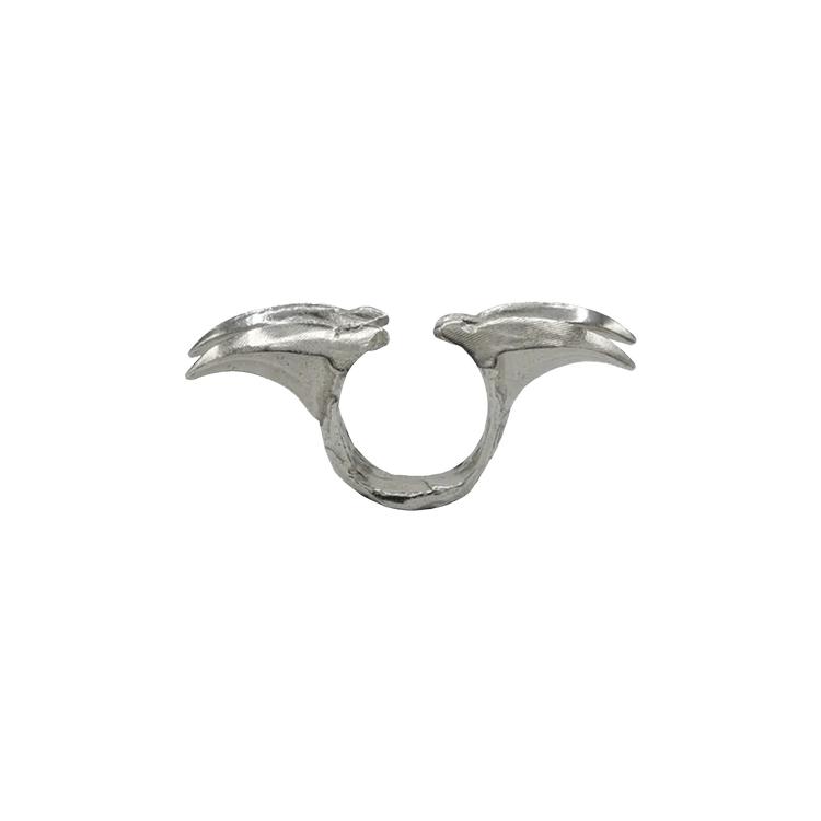 AI Studios Double Claw Ring 'Silver' by A I STUDIOS