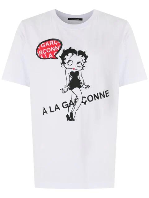 Betty Boop Pensando basic T-shirt by A LA GARCONNE
