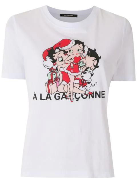 Betty Boop Xmas Gifts T-shirt by A LA GARCONNE