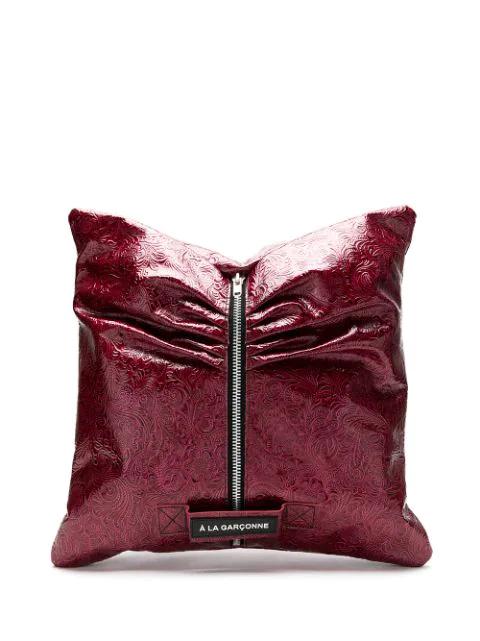 À LA GARÇONNE + KALLINE leather cushion bag by A LA GARCONNE