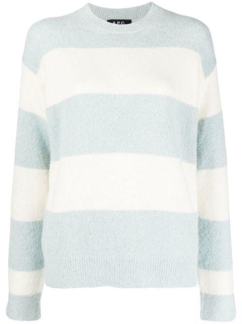 Alice horizontal-stripe knitted jumper by A.P.C.