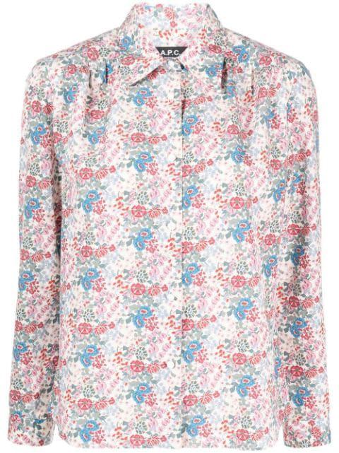 Margery floral-print shirt by A.P.C.