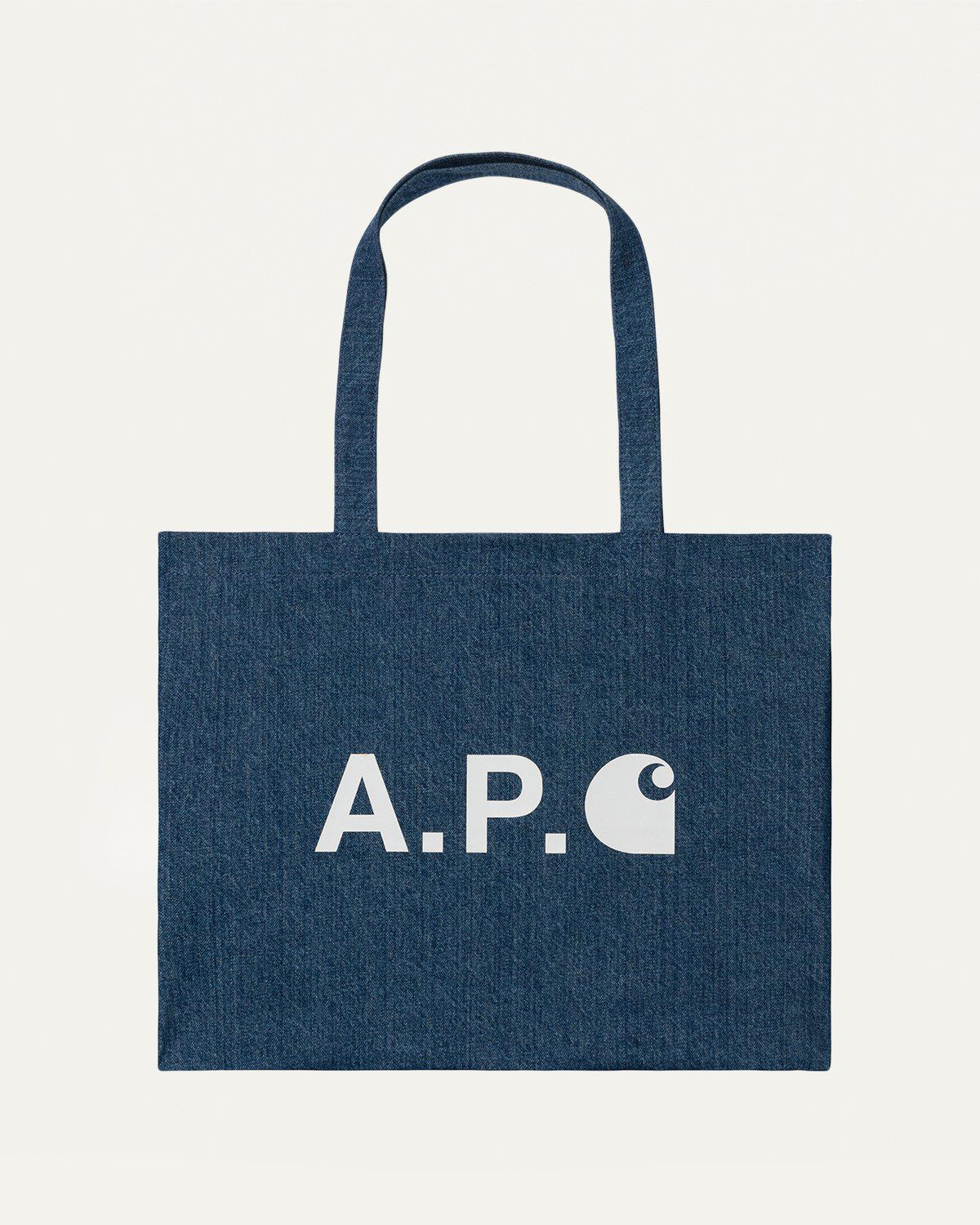 A.P.C. x Carhartt WIP – Alan Shopping Bag Indigo by A.P.C. X CARHARTT WIP