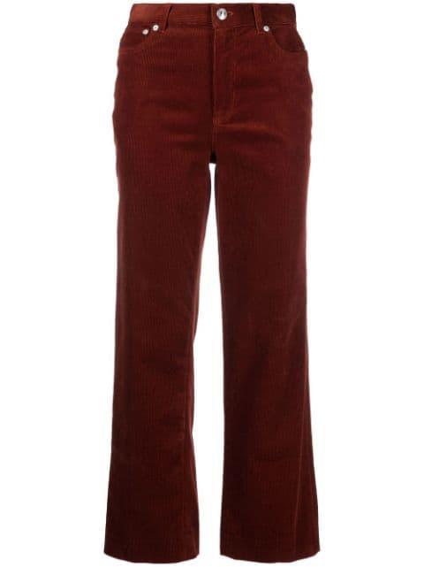 corduroy cropped trousers by A.P.C.