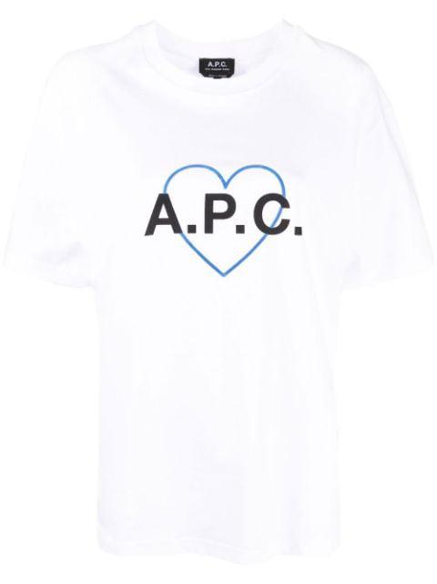 logo-print short-sleeve T-shirt by A.P.C.