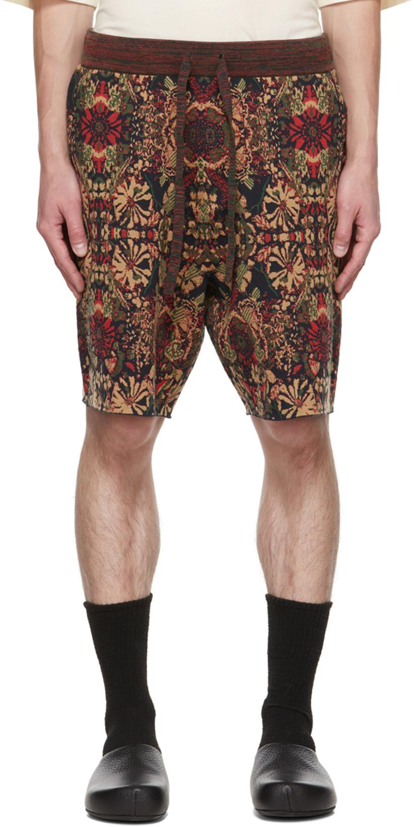 Brown Floral Shorts by A PERSONAL NOTE 73