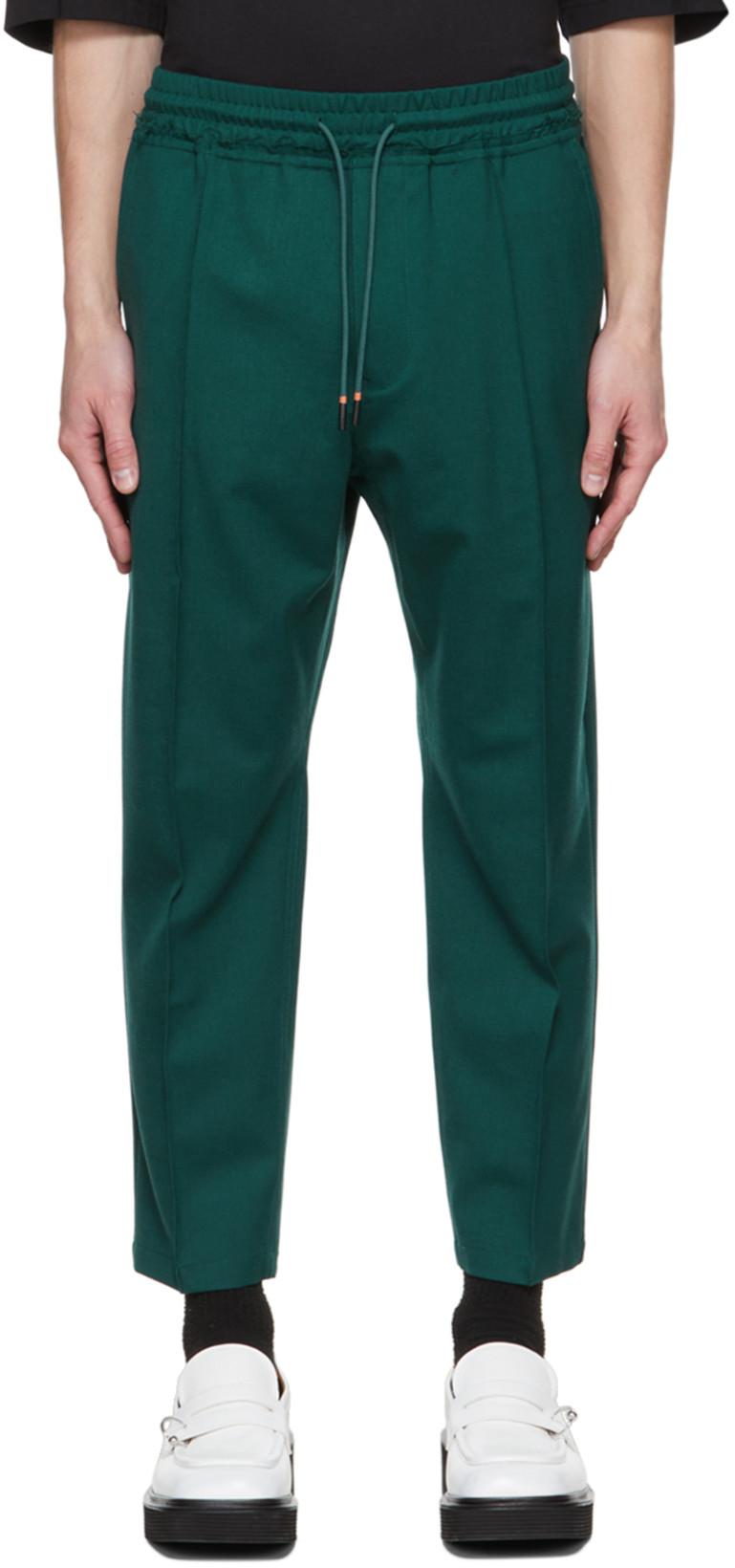 Green Frayed Trousers by A PERSONAL NOTE 73