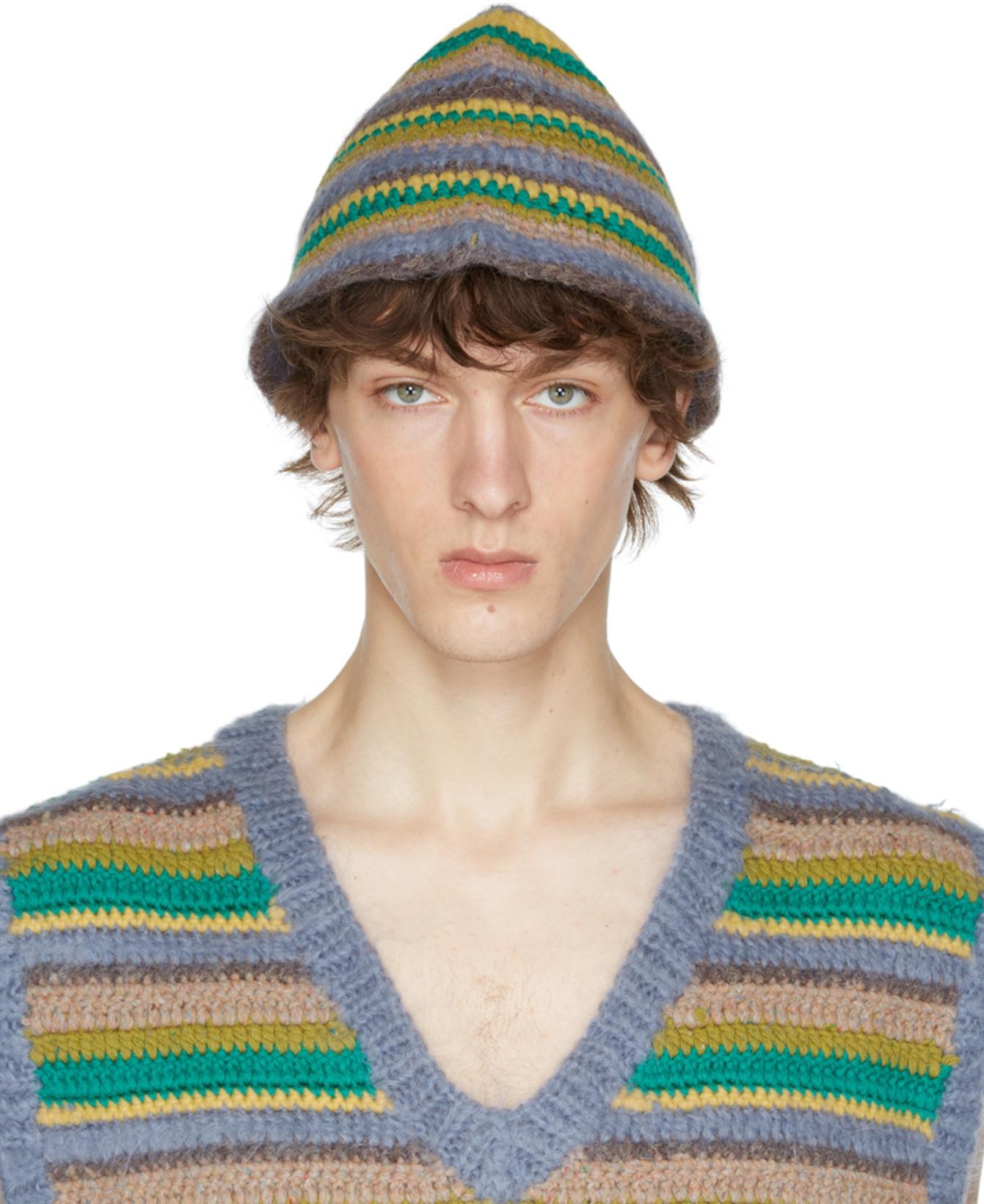 Multicolor Wool Striped Beanie by A PERSONAL NOTE 73