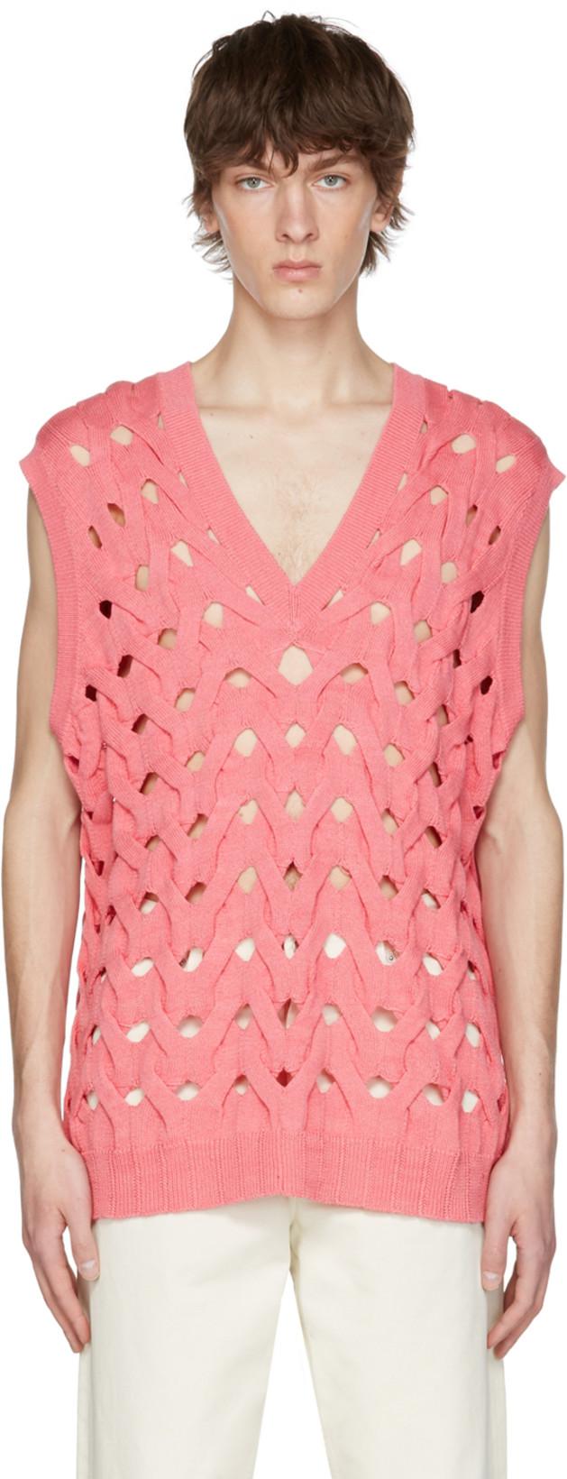Pink Cotton Vest by A PERSONAL NOTE 73