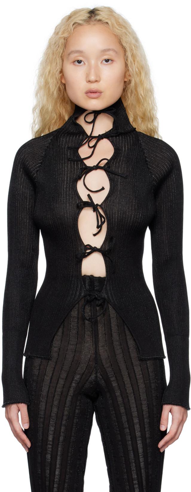 Black Emma Cardigan by A. ROEGE HOVE