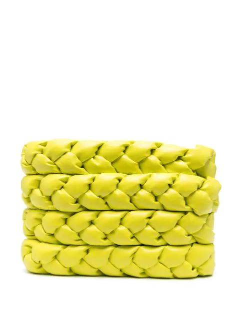 Lucia braided-quilted clutch by A.W.A.K.E MODE
