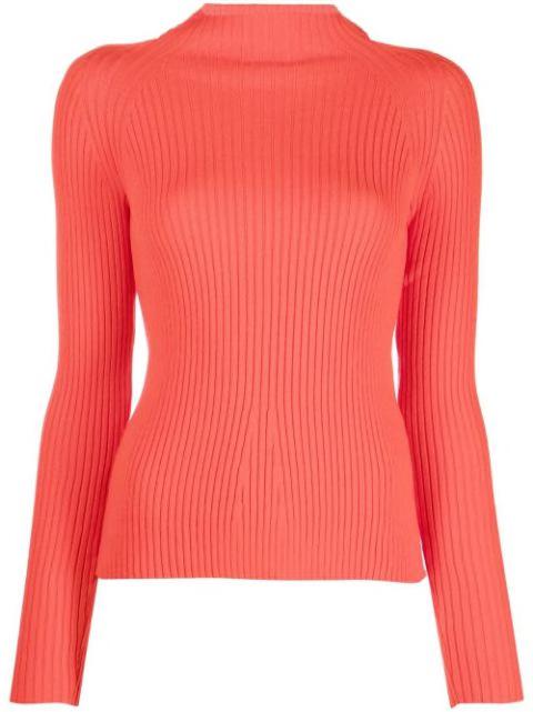 ribbed-knit cut-out jumper by A.W.A.K.E MODE