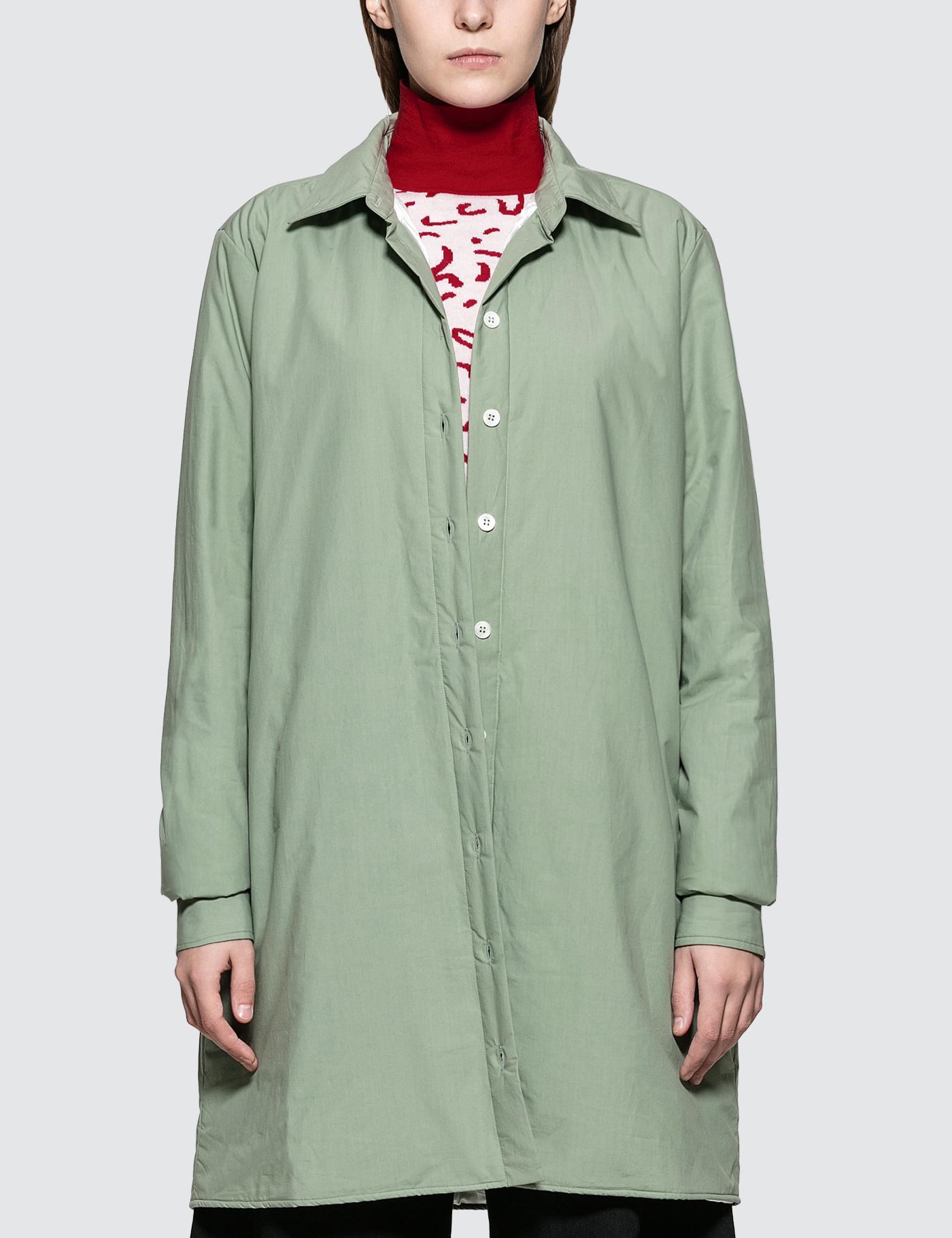 Lightly Padded Oversized Shirt With Slits by AALTO