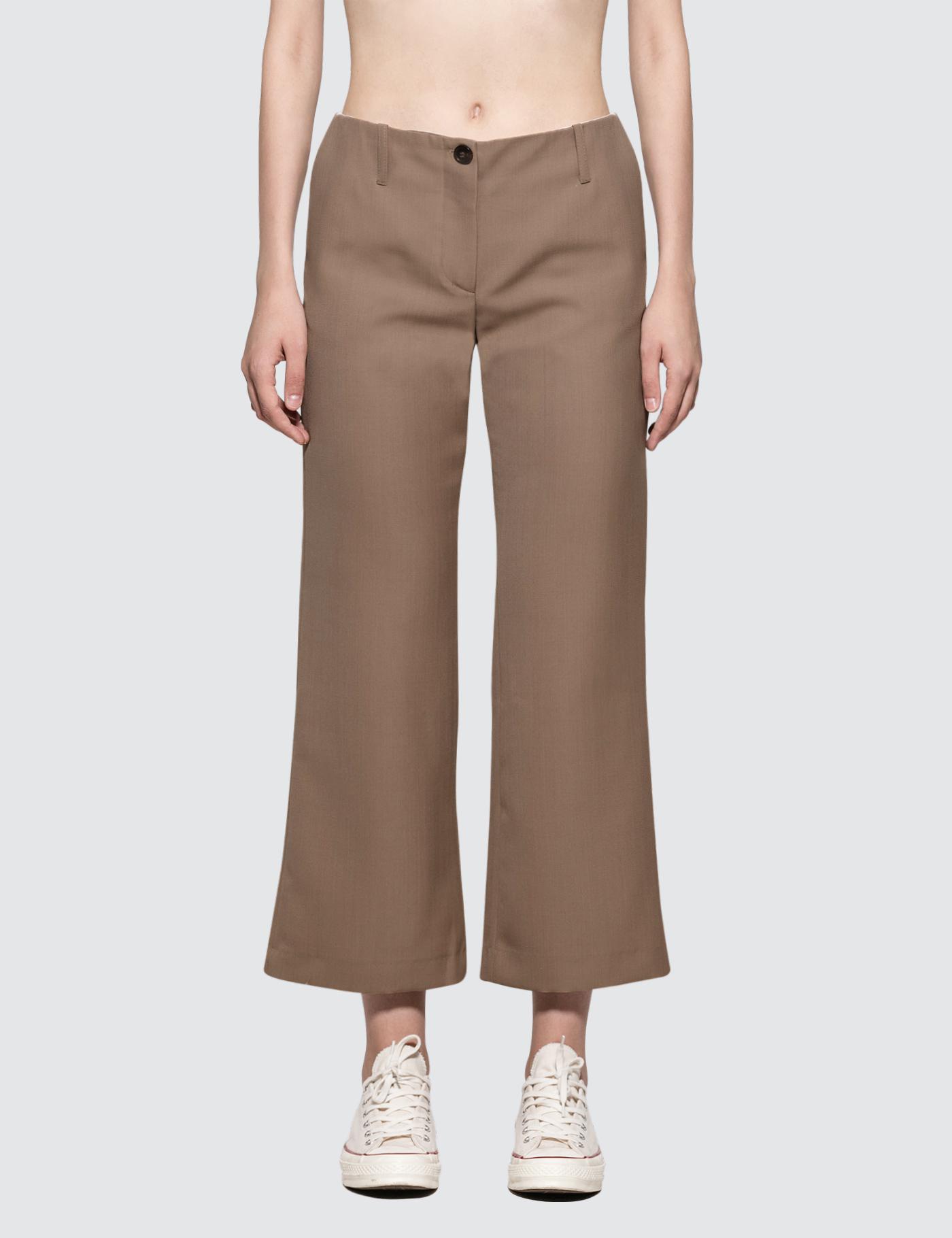 Slightly Flared Cropped Trousers by AALTO