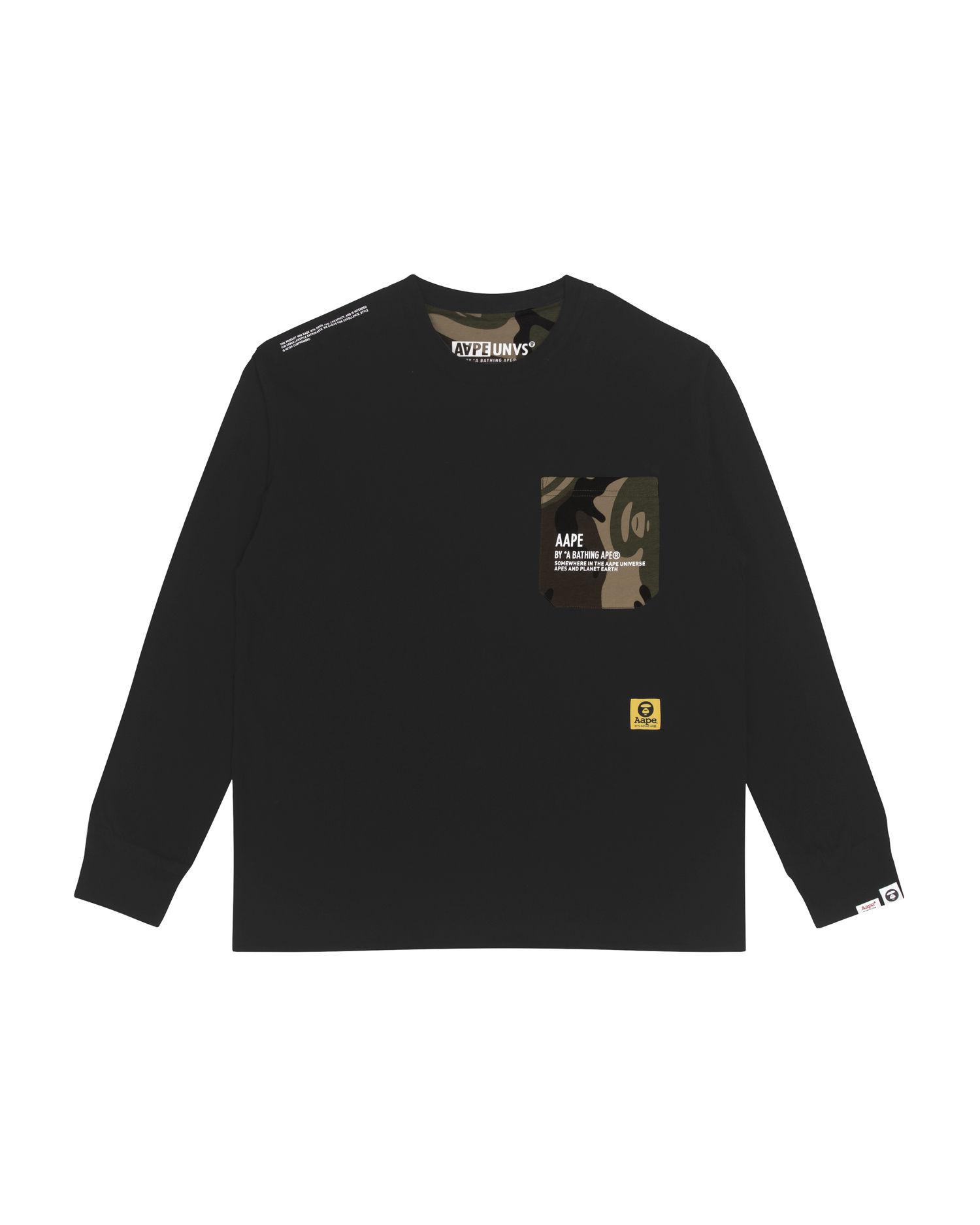Moonface reversible camo L/S tee by AAPE