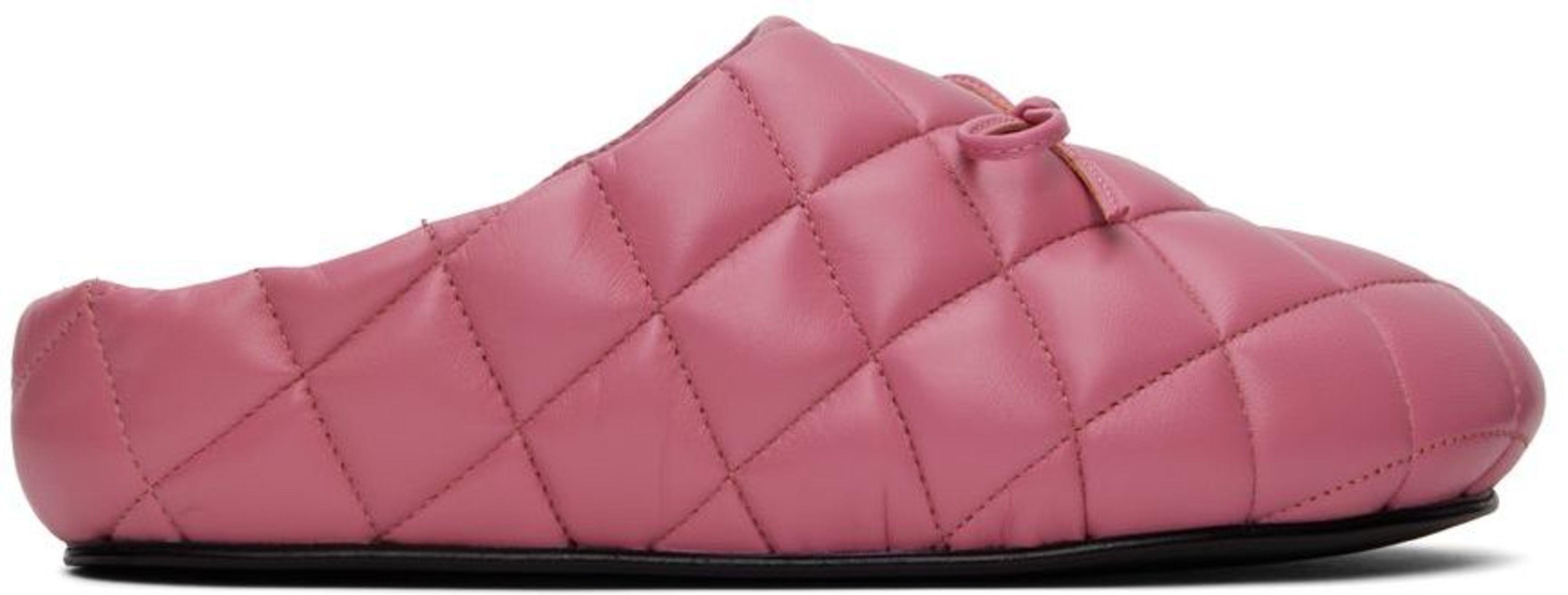 Pink Quilted Loafers by ABRA