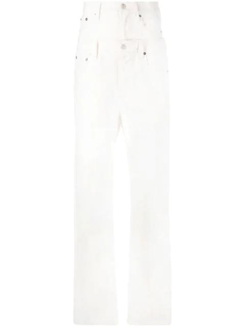 panelled high-waisted jeans by AC9