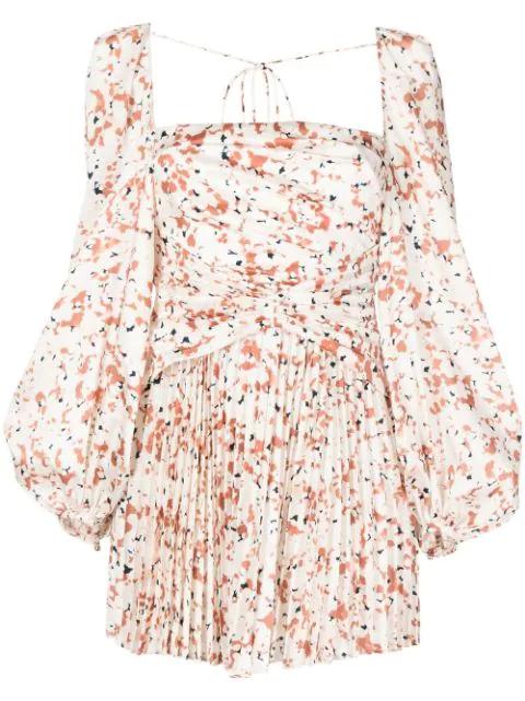 Mannock floral-print mini dress by ACLER