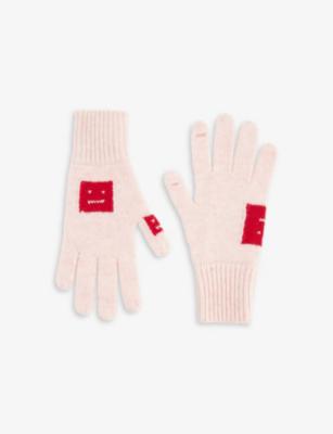 Faces wool-blend gloves by ACNE STUDIOS