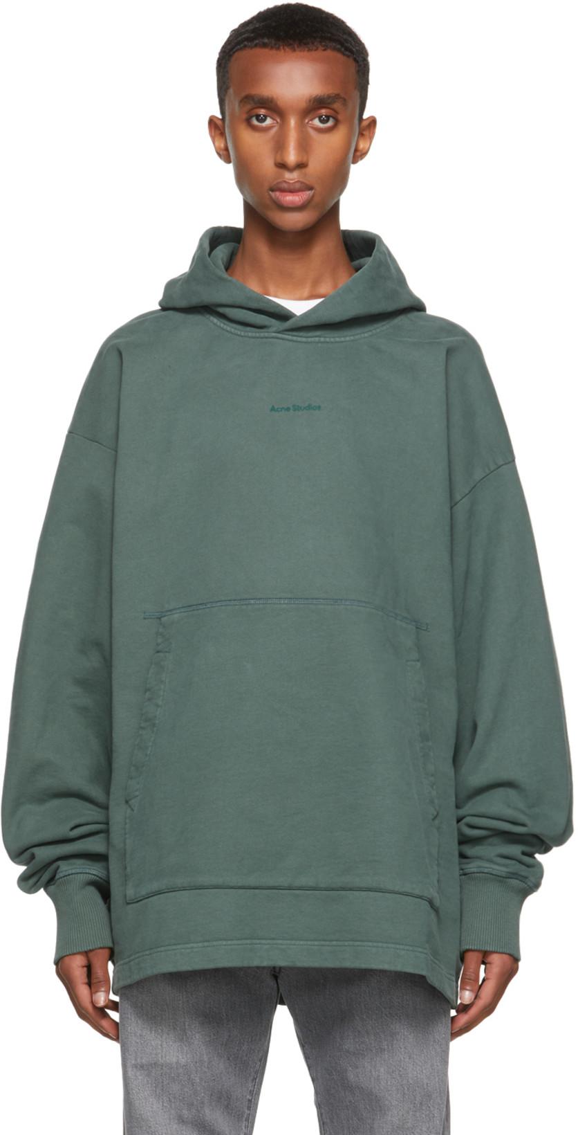 Grey Logo Hoodie by ACNE STUDIOS 