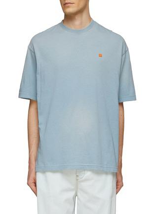 - Save 50% Acne Studios Cotton T-shirt in Light Blue Womens Tops Acne Studios Tops Grey 