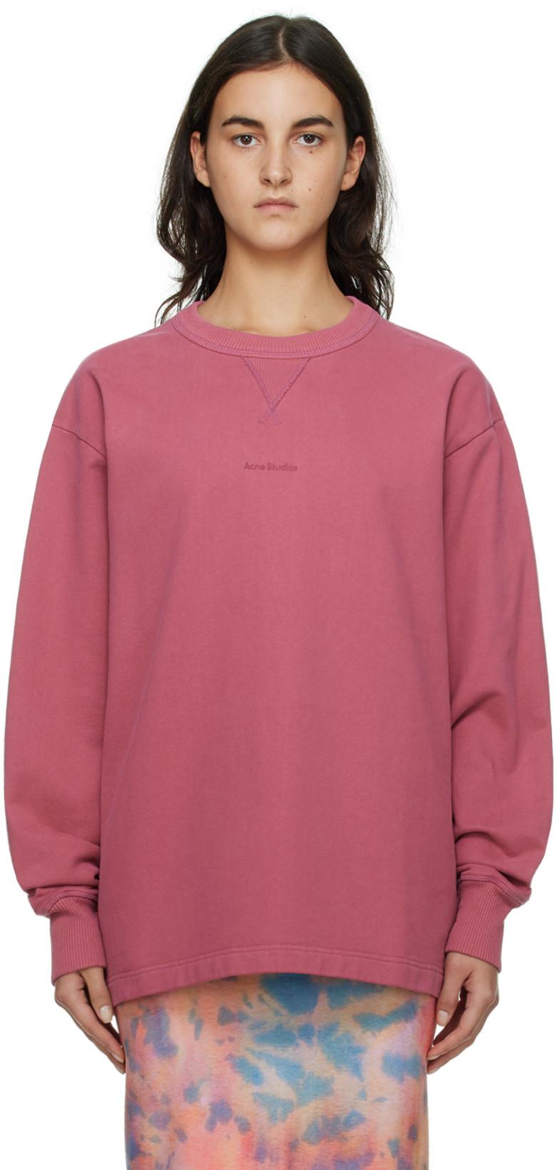 Pink Fin Stamp Sweatshirt by ACNE STUDIOS