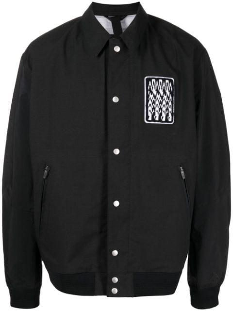 chest patch-detail bomber jacket by ACRONYM