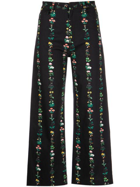 Alessia floral-print trousers by ADAM LIPPES