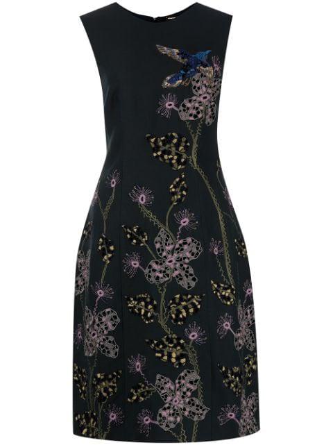 embroidered sheath dress by ADAM LIPPES