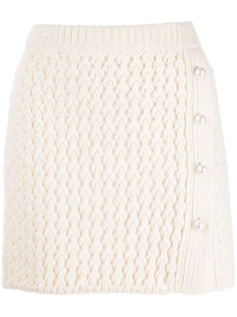 knitted mini skirt by ADAM LIPPES