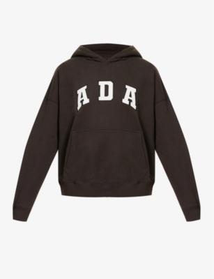Logo-embroidered oversized cotton-jersey hoody by ADANOLA