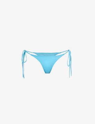 Tie-side high-rise bikini bottoms by ADANOLA