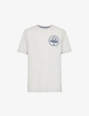 adidas Spezial Mod Trefoil brand-print cotton and recycled-polyester-blend T-shirt by ADIDAS STATEMENT