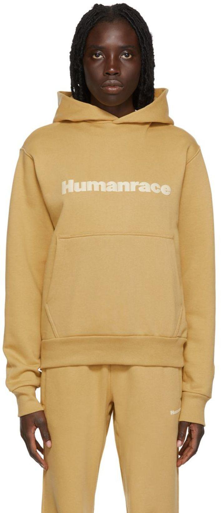 Tan Humanrace Basics Hoodie by ADIDAS X HUMANRACE BY PHARRELL WILLIAMS