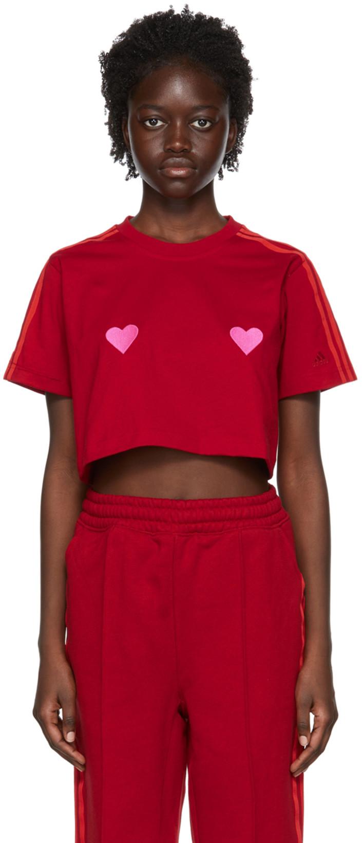 Red Cotton T-Shirt by ADIDAS X IVY PARK