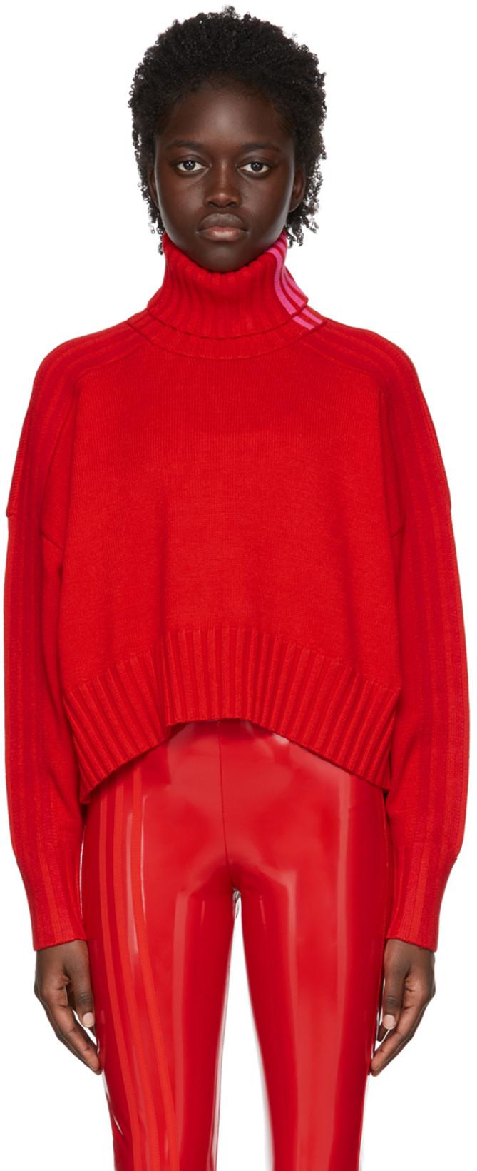 Red Rayon Turtleneck by ADIDAS X IVY PARK