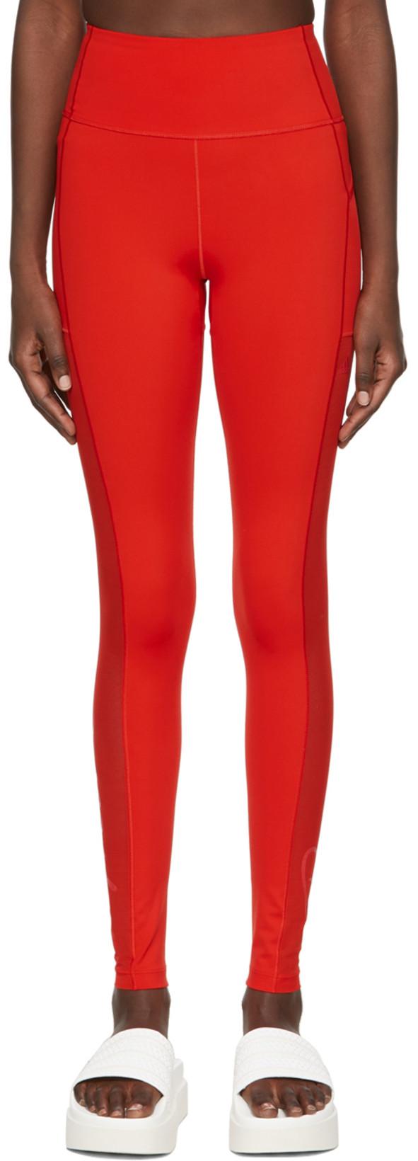 Red Recycled Polyester Leggings by ADIDAS X IVY PARK