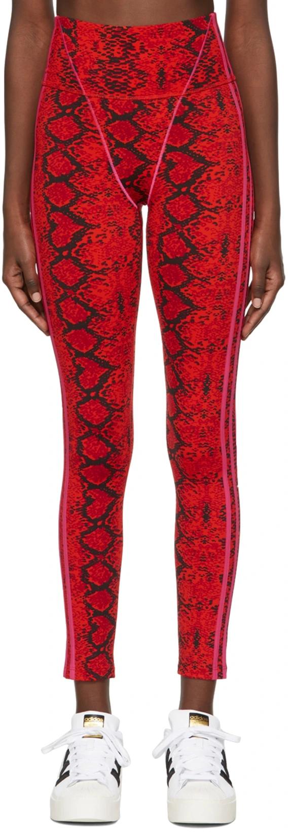 Red Recycled Polyester Sport Leggings by ADIDAS X IVY PARK