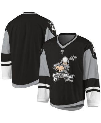 Men's Black, Gray Calgary Roughnecks Sublimated Replica Jersey by ADPRO SPORTS