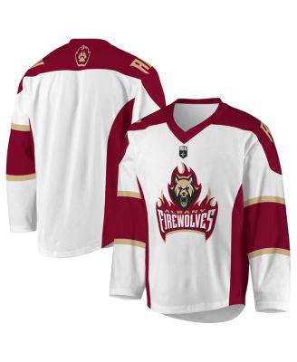 Men's White Albany FireWolves Sublimated Replica Jersey by ADPRO SPORTS