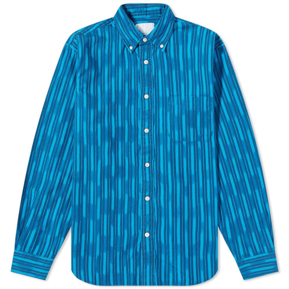 Adsum Wave Batik Premium Button Down Shirt by ADSUM