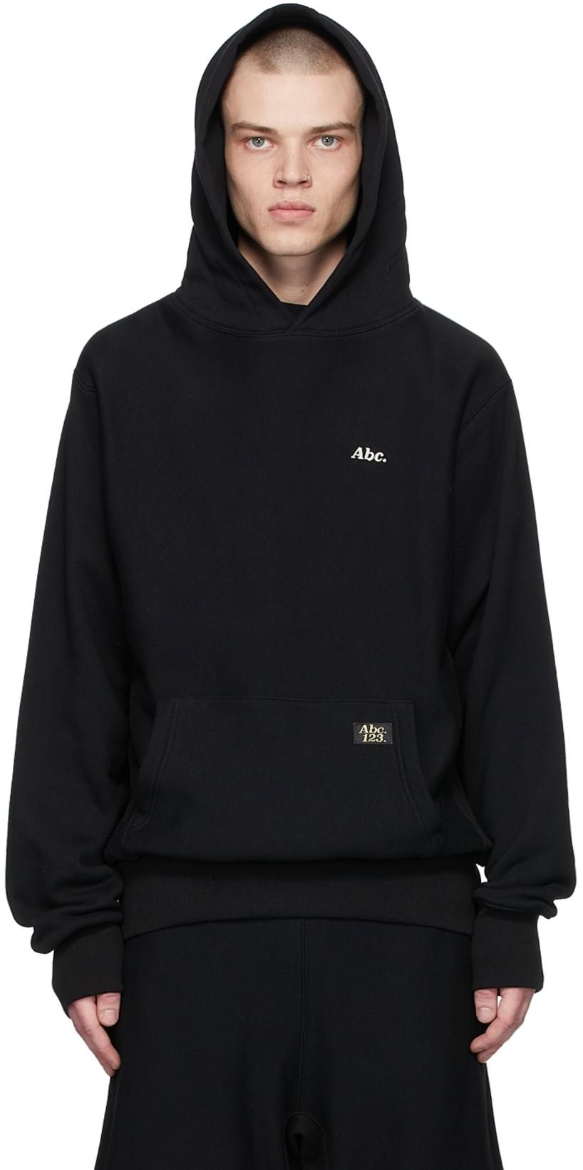 Black Cotton Hoodie by ADVISORY BOARD CRYSTALS