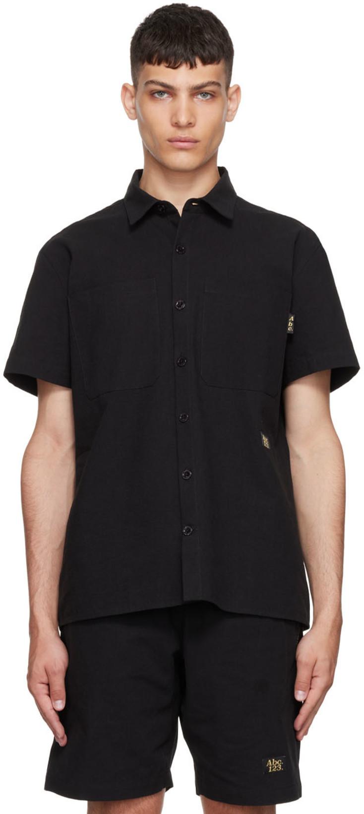 Black Cotton Shirt by ADVISORY BOARD CRYSTALS