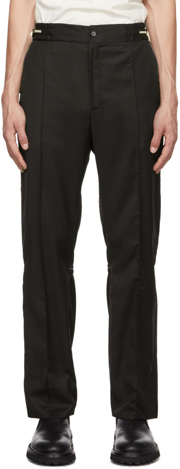 SSENSE Exclusive Black Knit Trousers by ADYAR
