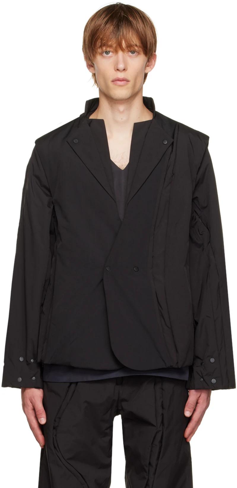 Black Spin Crevice Blazer by AENRMOUS